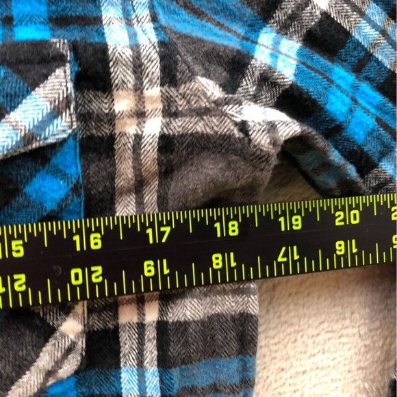 Billabong Mens Shirt Medium Long Sleeve Plaid Flannel Button Up Black Classic - Picture 5 of 13